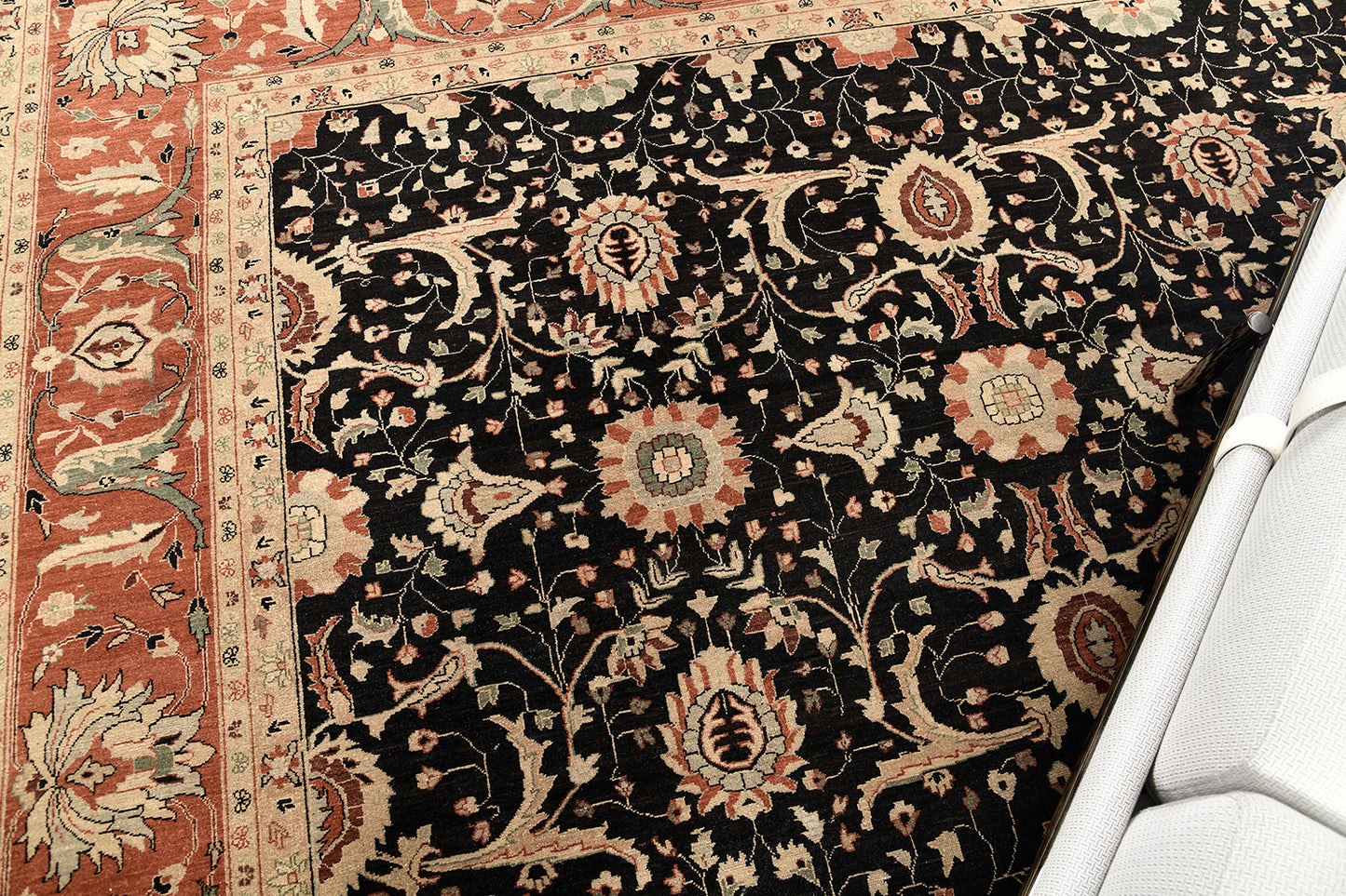Natural Dye Sarouk Farahan Rug