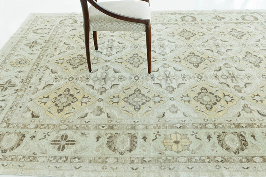 Sultanabad Panel Design Rug D5393