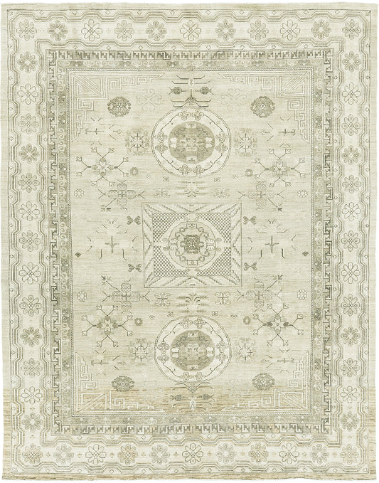 Vintage Style 18 Century Khotan Revival Rug