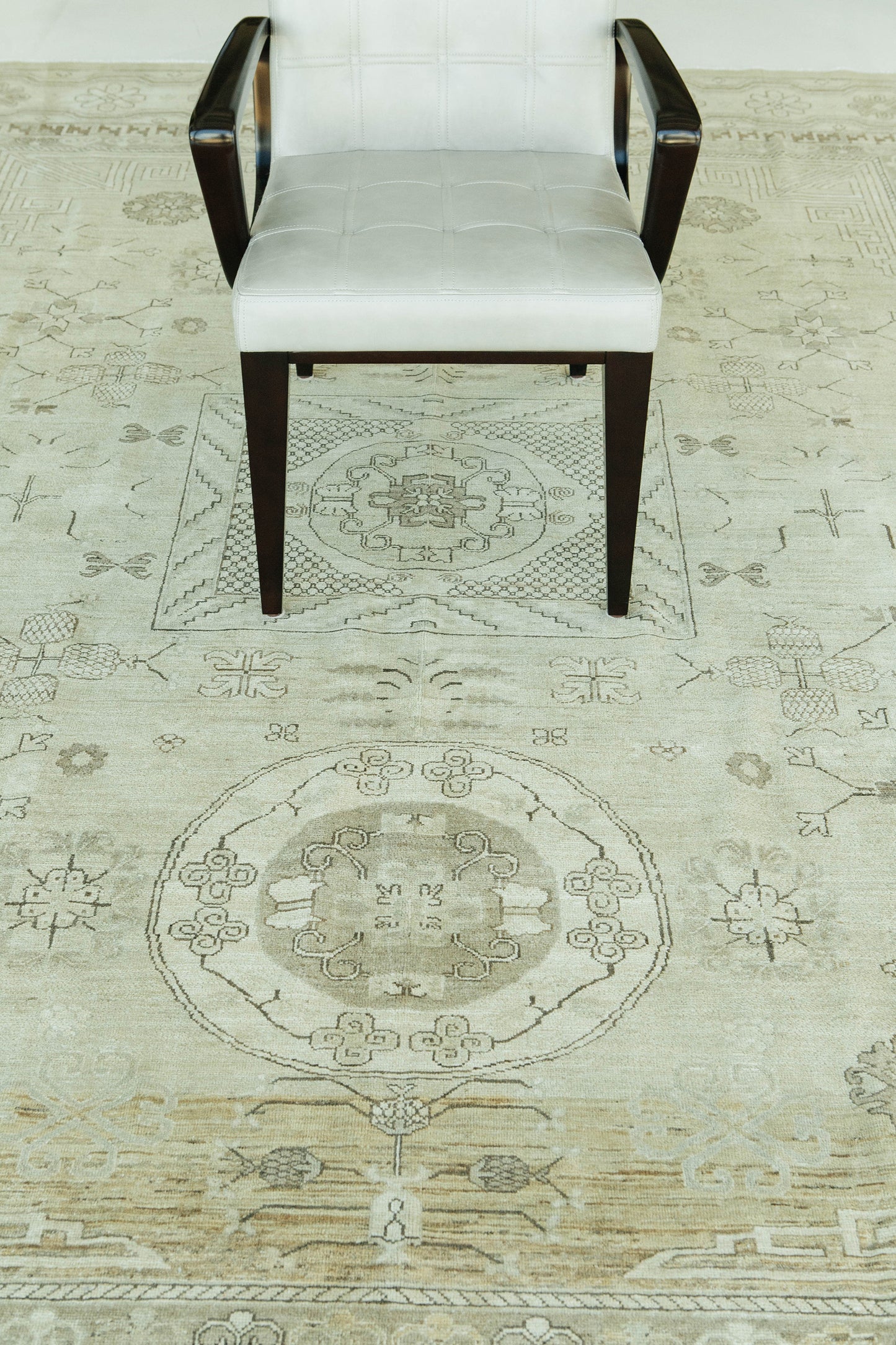 Vintage Style 18 Century Khotan Revival Rug
