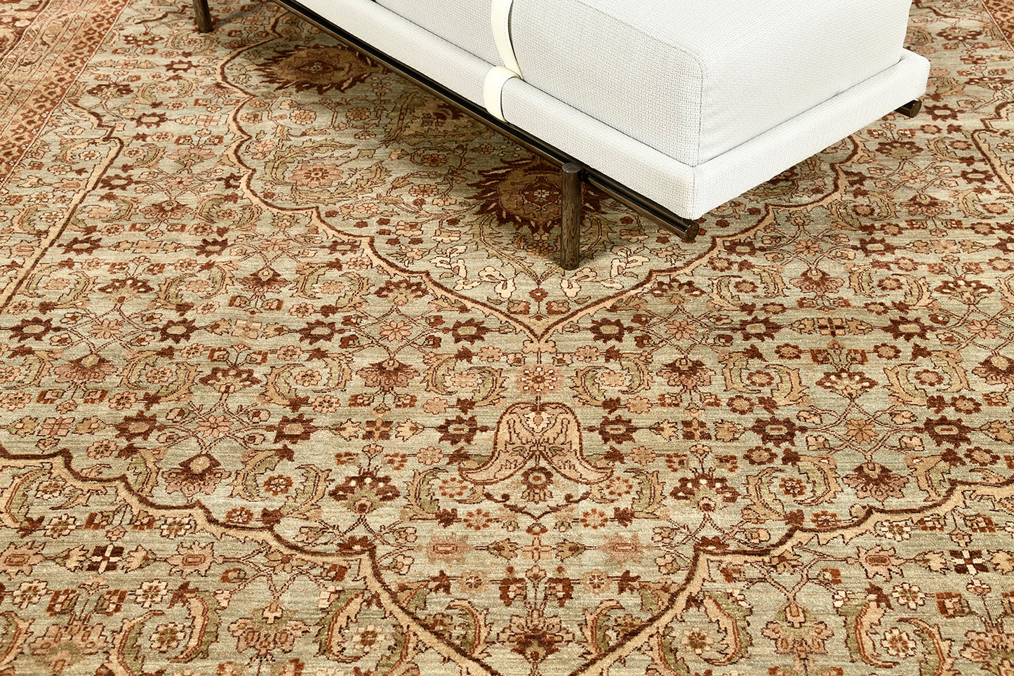 Natural Dye Tabriz Hadji Jalili Style Rug Fable