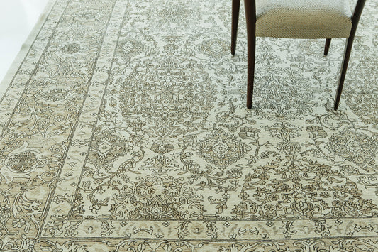 Vintage Style Tabriz Revival Rug