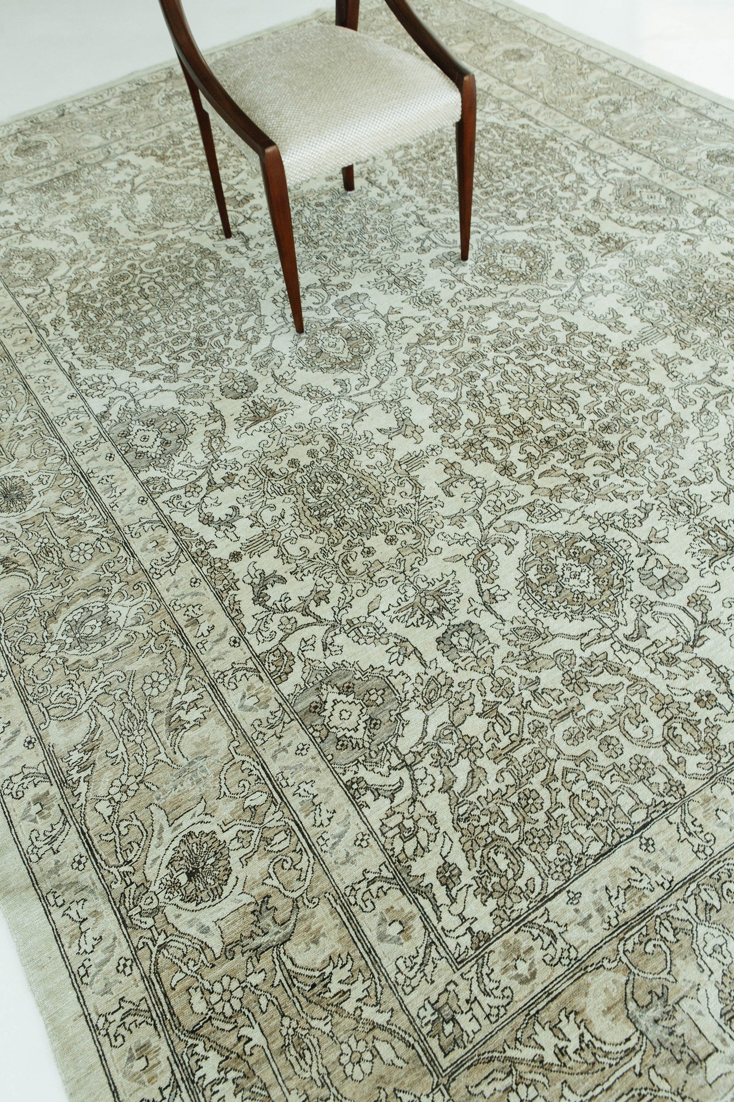 Vintage Style Tabriz Revival Rug