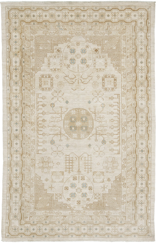 Vintage Style Khotan Revival Rug