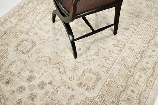 Vintage Style Khotan Revival Rug