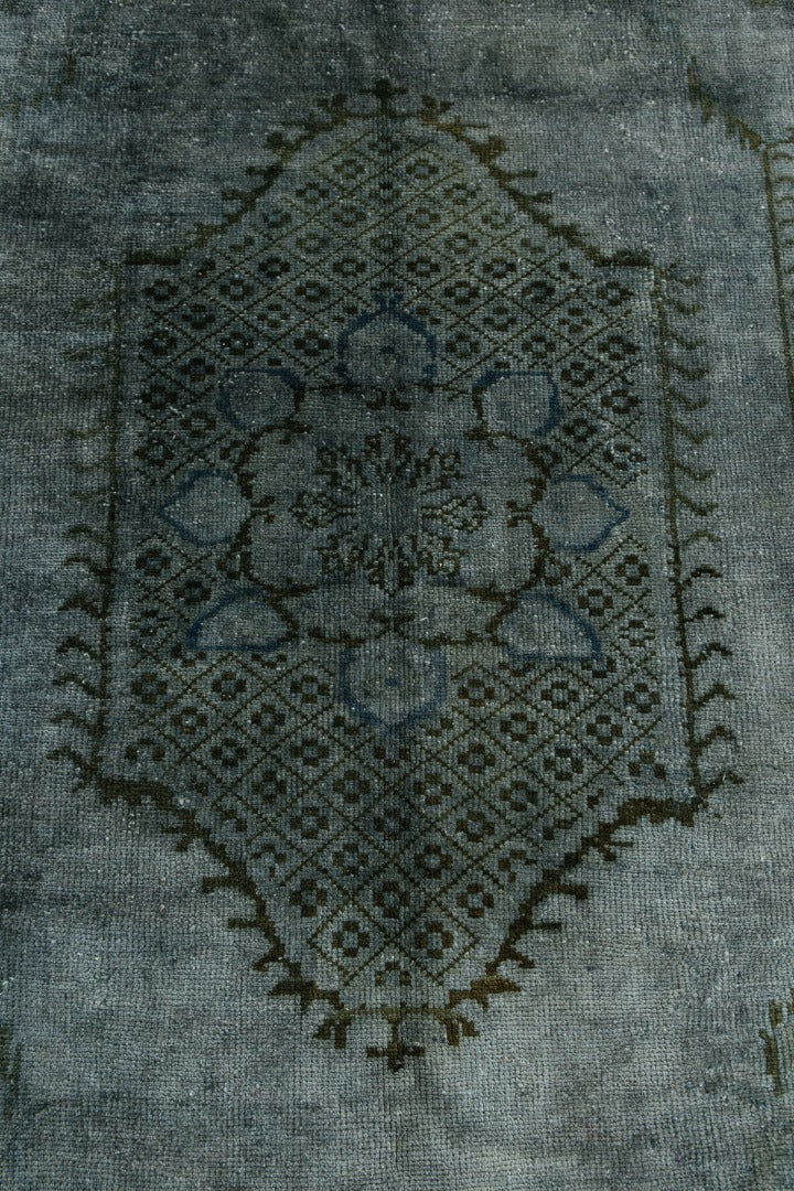 Overdyed Vintage Turkish Anatolian Rug