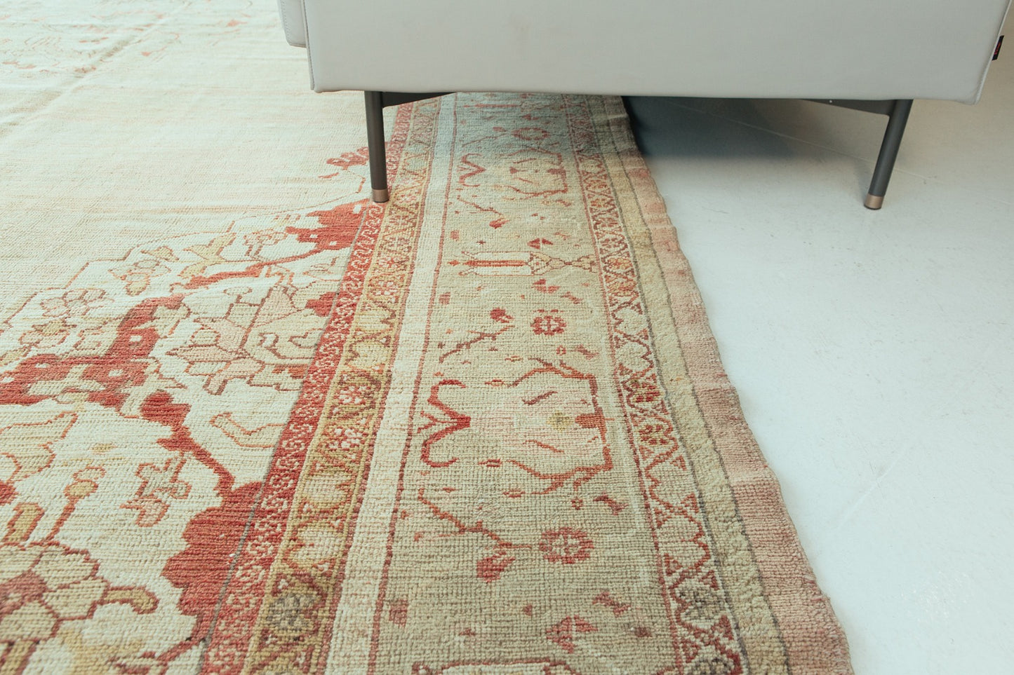 Antique Turkish Oushak Rug