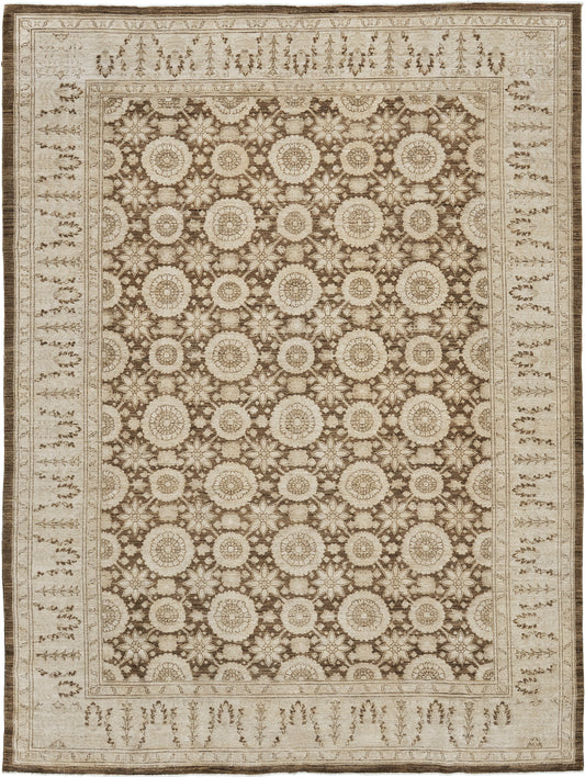 Vintage Style Tabriz Haji Jalili Rug