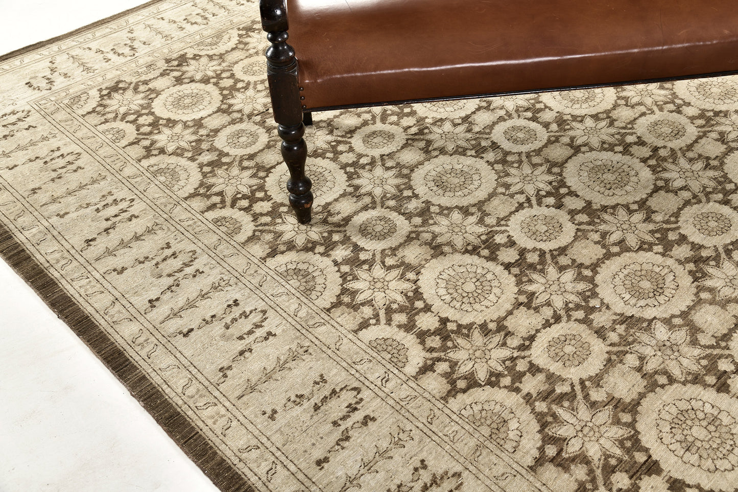 Vintage Style Tabriz Haji Jalili Rug
