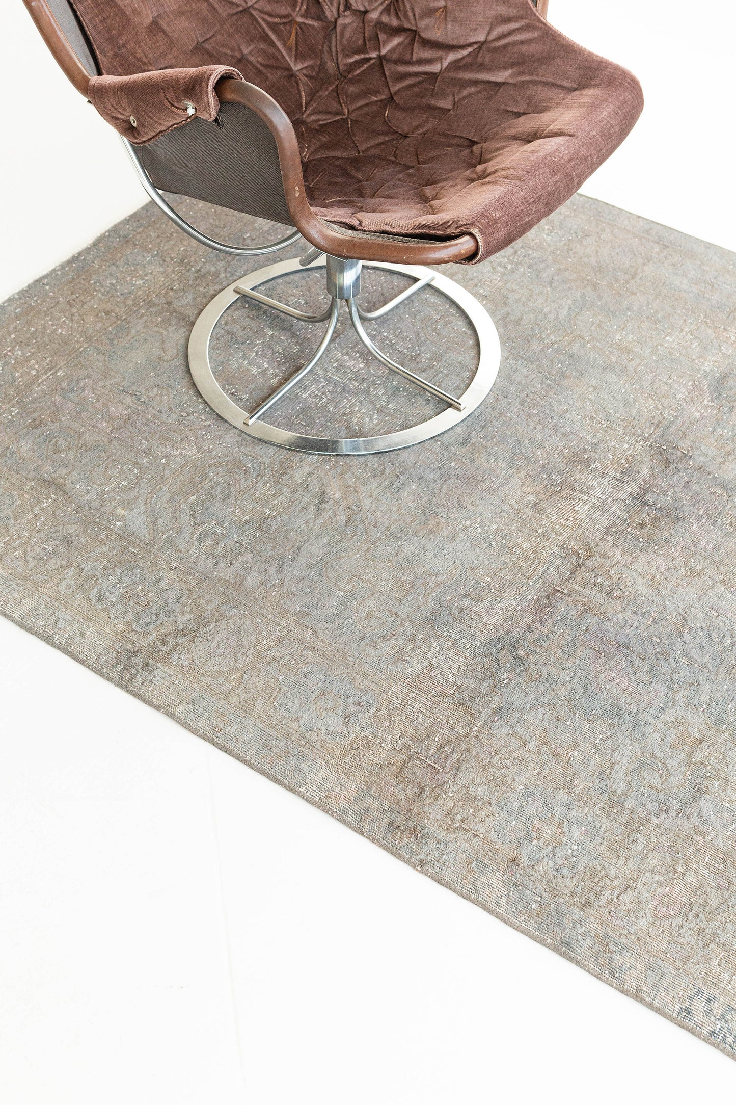Overdyed Vintage Turkish Anatolian Rug