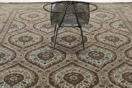 Vintage Style Panel Design Rug D5380