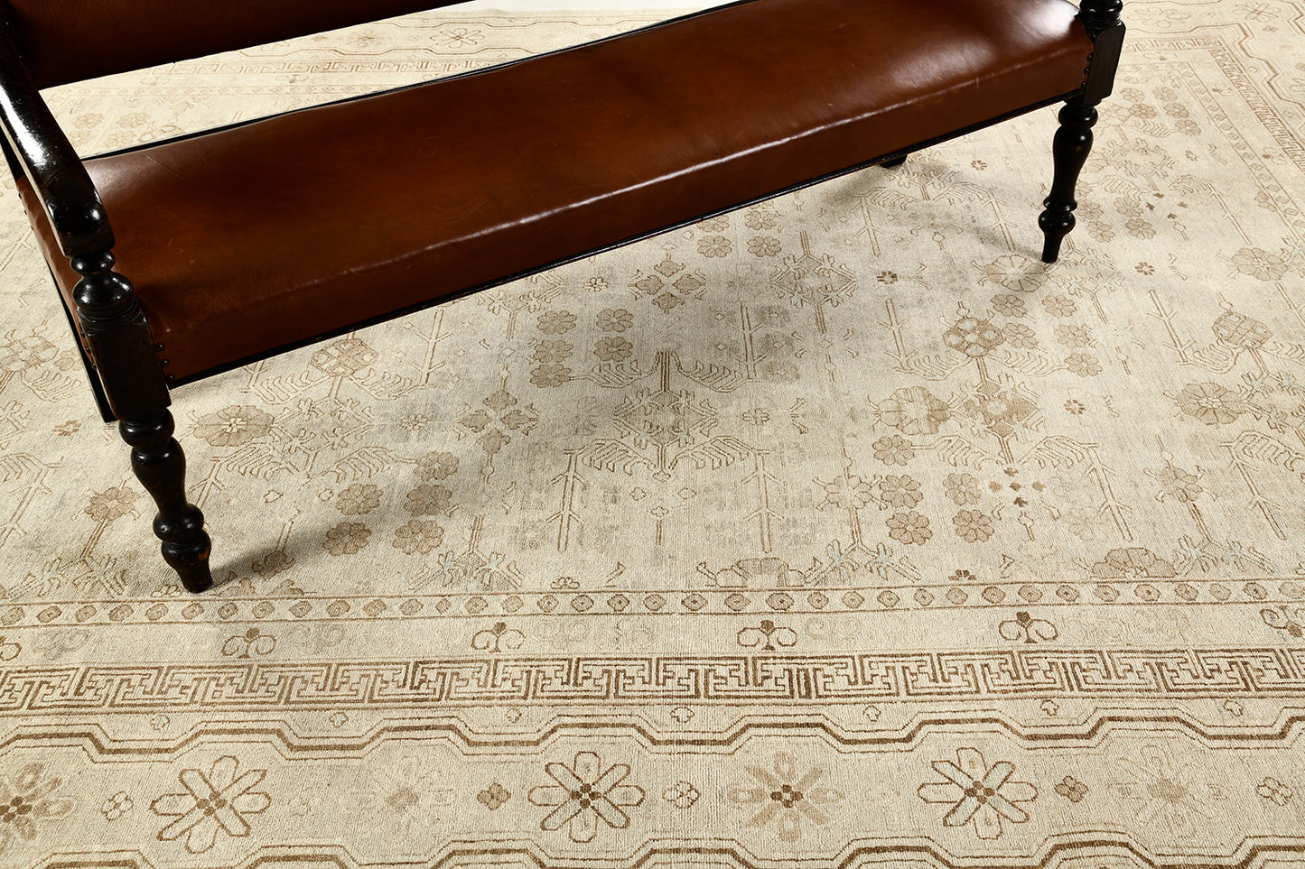 Vintage Style Khotan Revival Rug