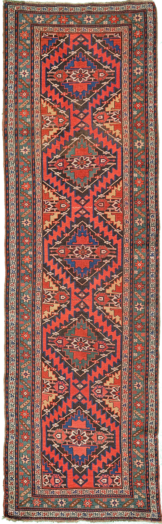 Vintage Russian Kazak Runner