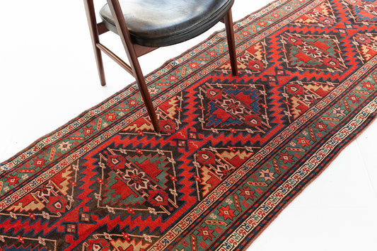 Vintage Russian Kazak Runner