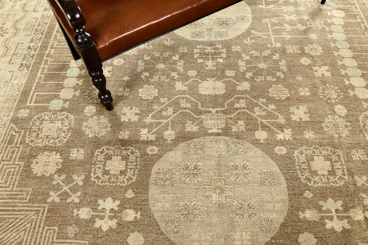 Vintage Style Khotan Revival Rug