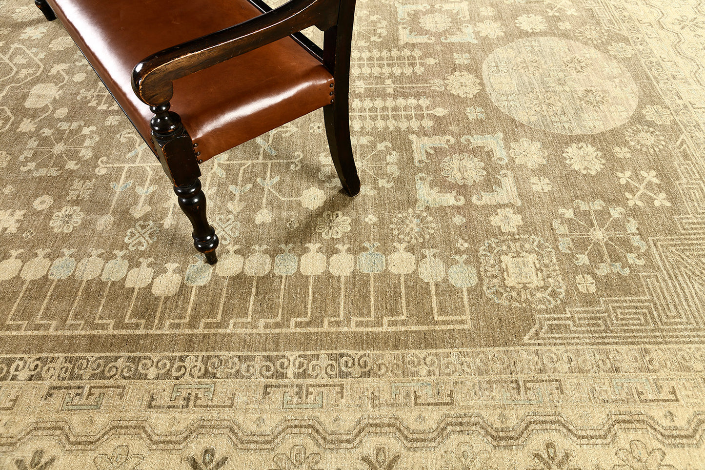 Vintage Style Khotan Revival Rug