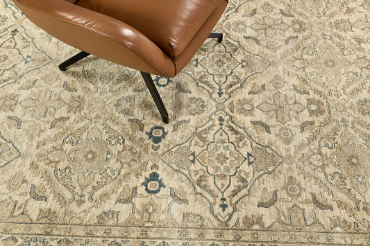 Vintage Style Mahal Panel Revival Rug