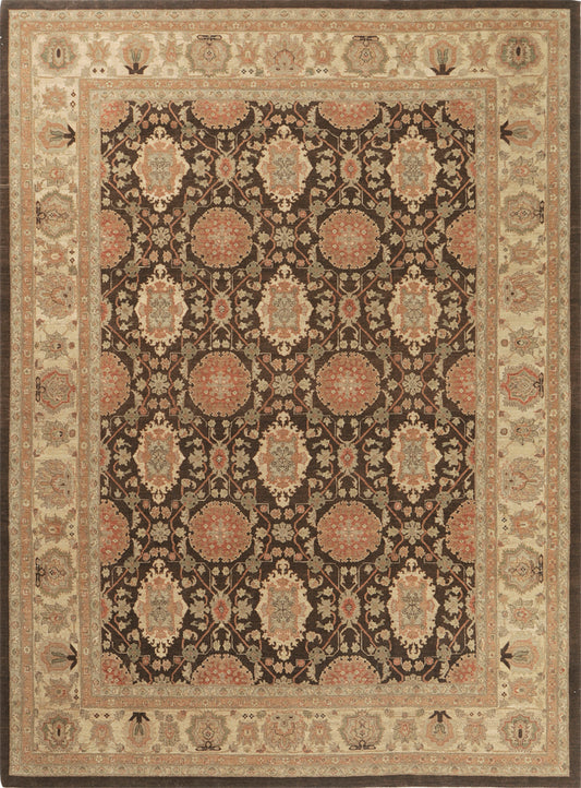 Natural Dye Mahal Design Rug D5137 Bliss