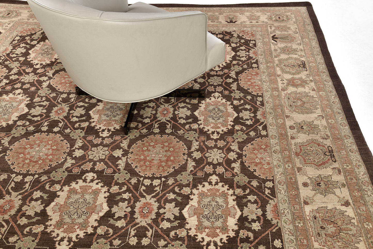 Natural Dye Mahal Design Rug D5137 Bliss