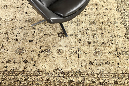 Vintage Style Tabriz Revival Rug