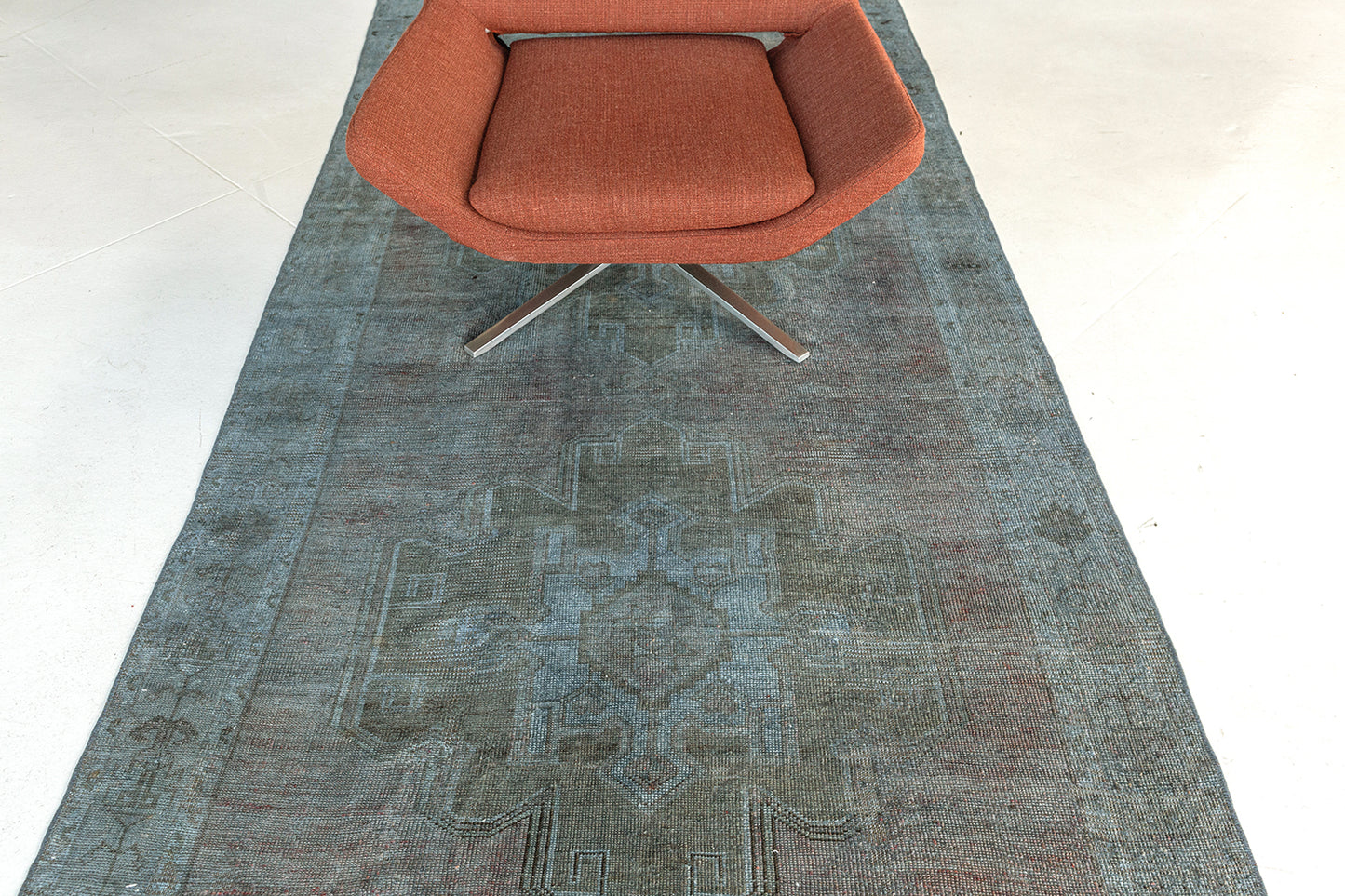 Overdyed Vintage Turkish Anatolian Runner