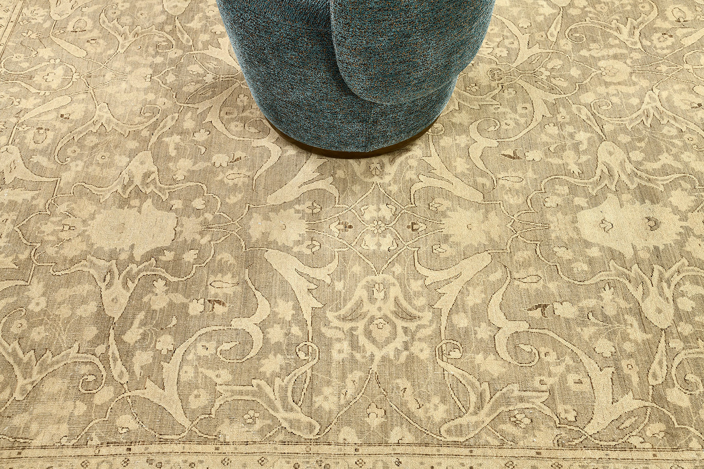 Vintage Style Antique Bidjar Revival Square Rug