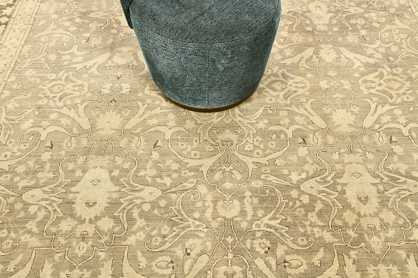 Vintage Style Antique Bidjar Revival Square Rug