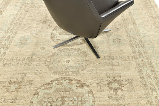 Vintage Style Khotan Revival Rug