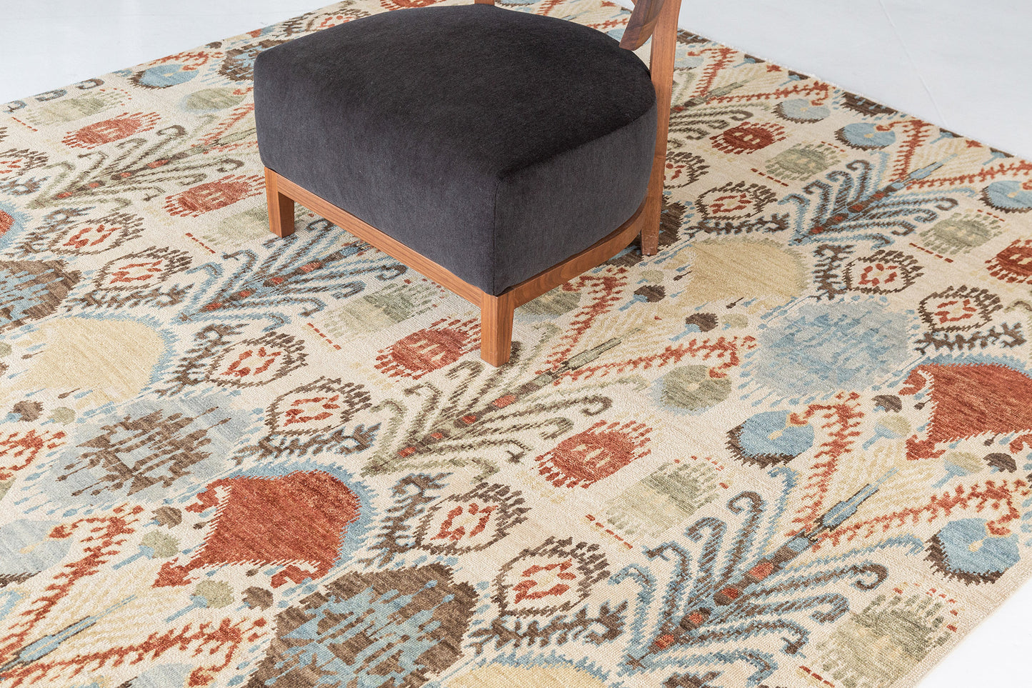 Ikat Design Rug Ferghana