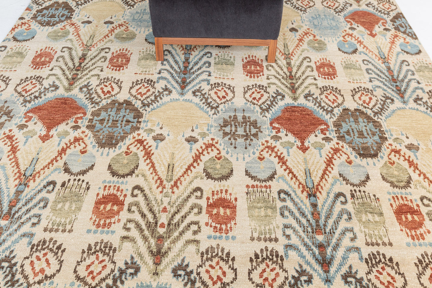 Ikat Design Rug Ferghana