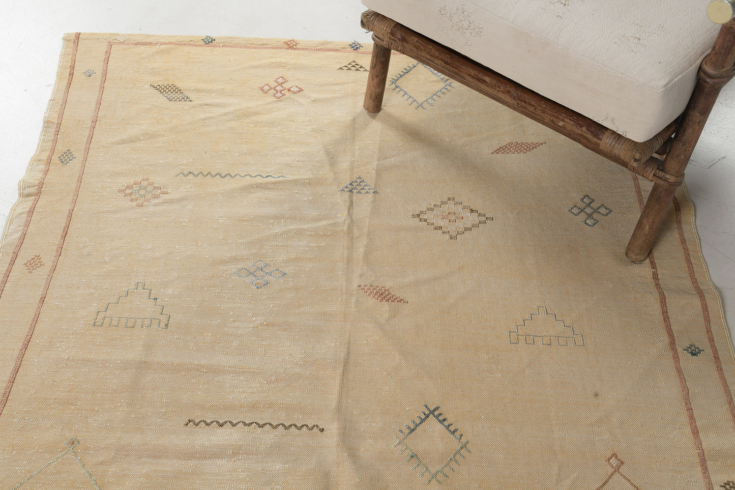 Vintage Style African Tribal Flat Weave Kilim