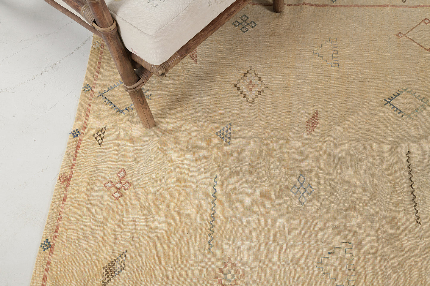 Vintage Style African Tribal Flat Weave Kilim
