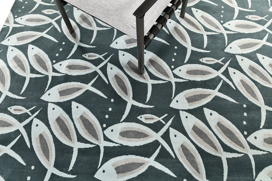 Modern Design Fish Design Rug