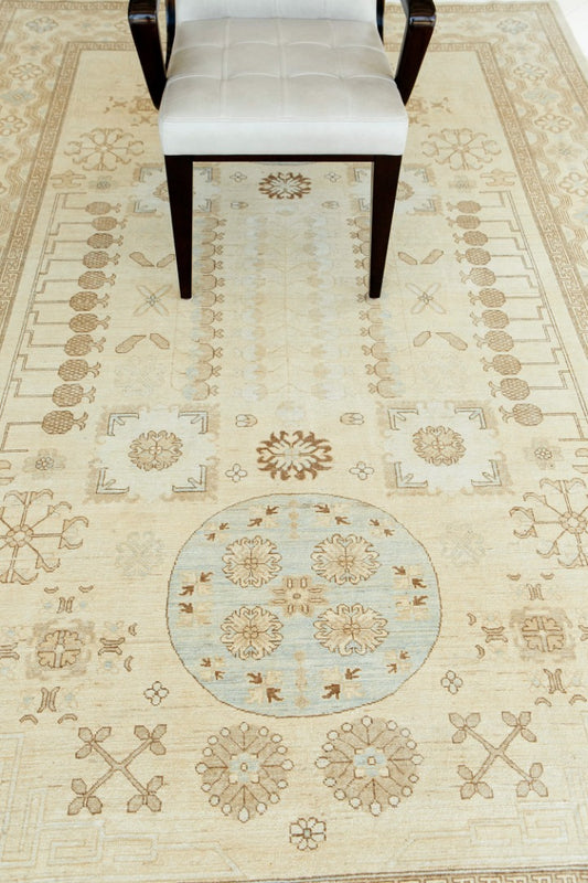 Vintage Style Khotan Revival Rug