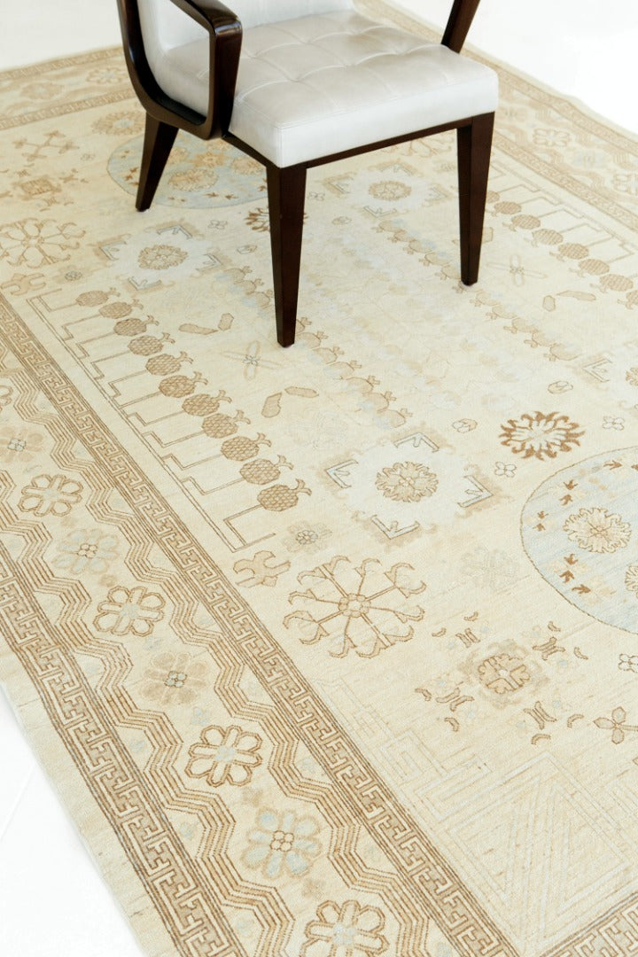 Vintage Style Khotan Revival Rug