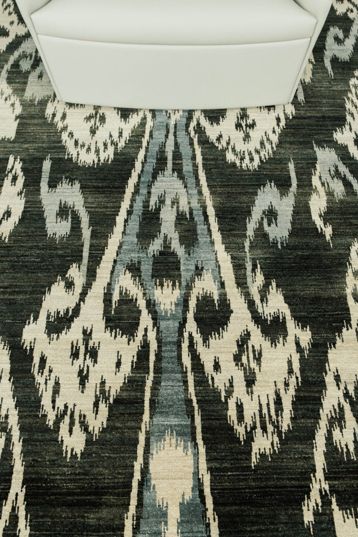 Ikat Design Rug Shahi