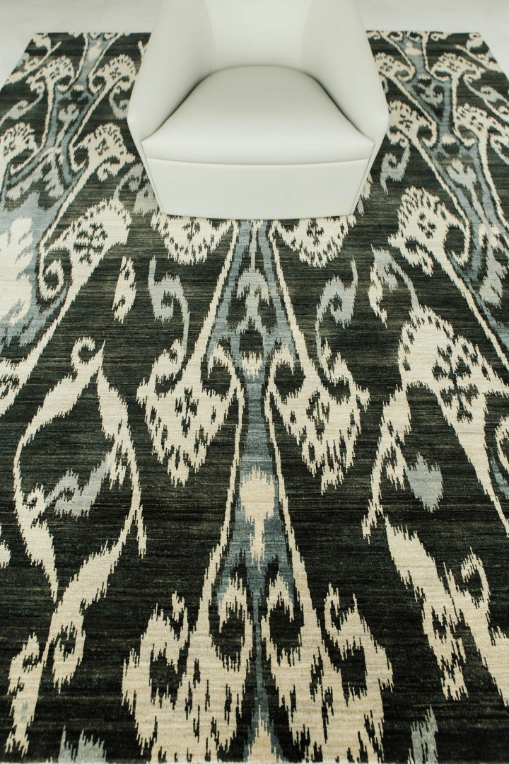 Ikat Design Rug Shahi