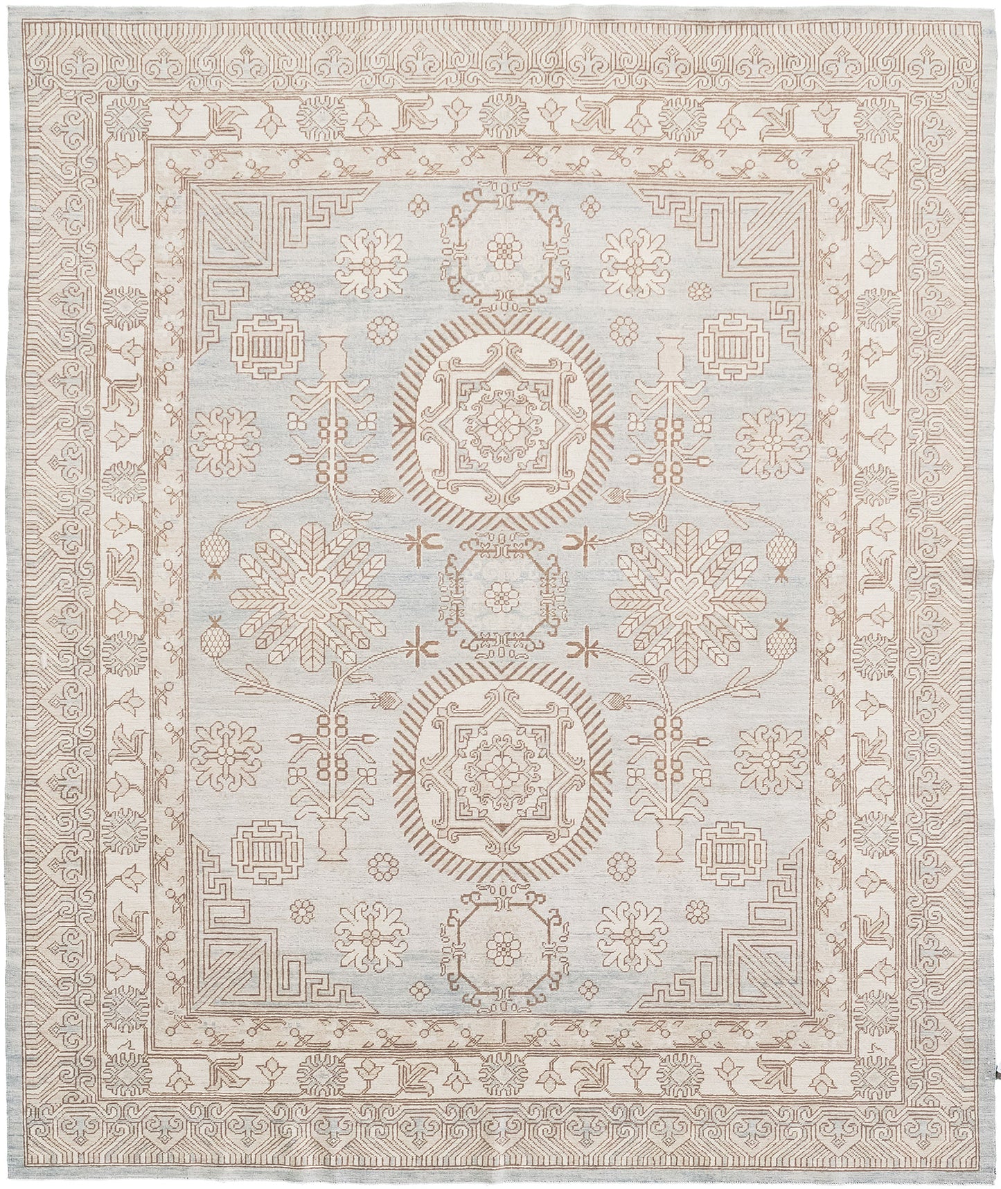 Vintage Style Khotan Design Rug D5583