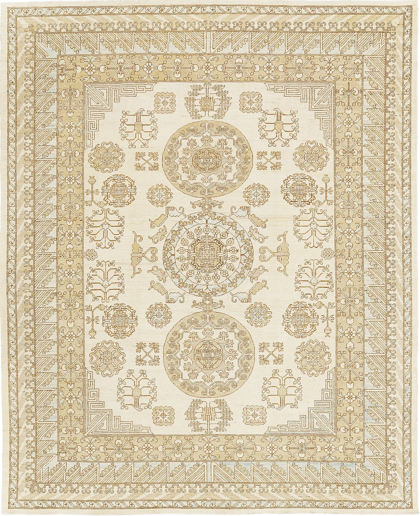 Vintage Style Khotan Design Rug D5582 Safira