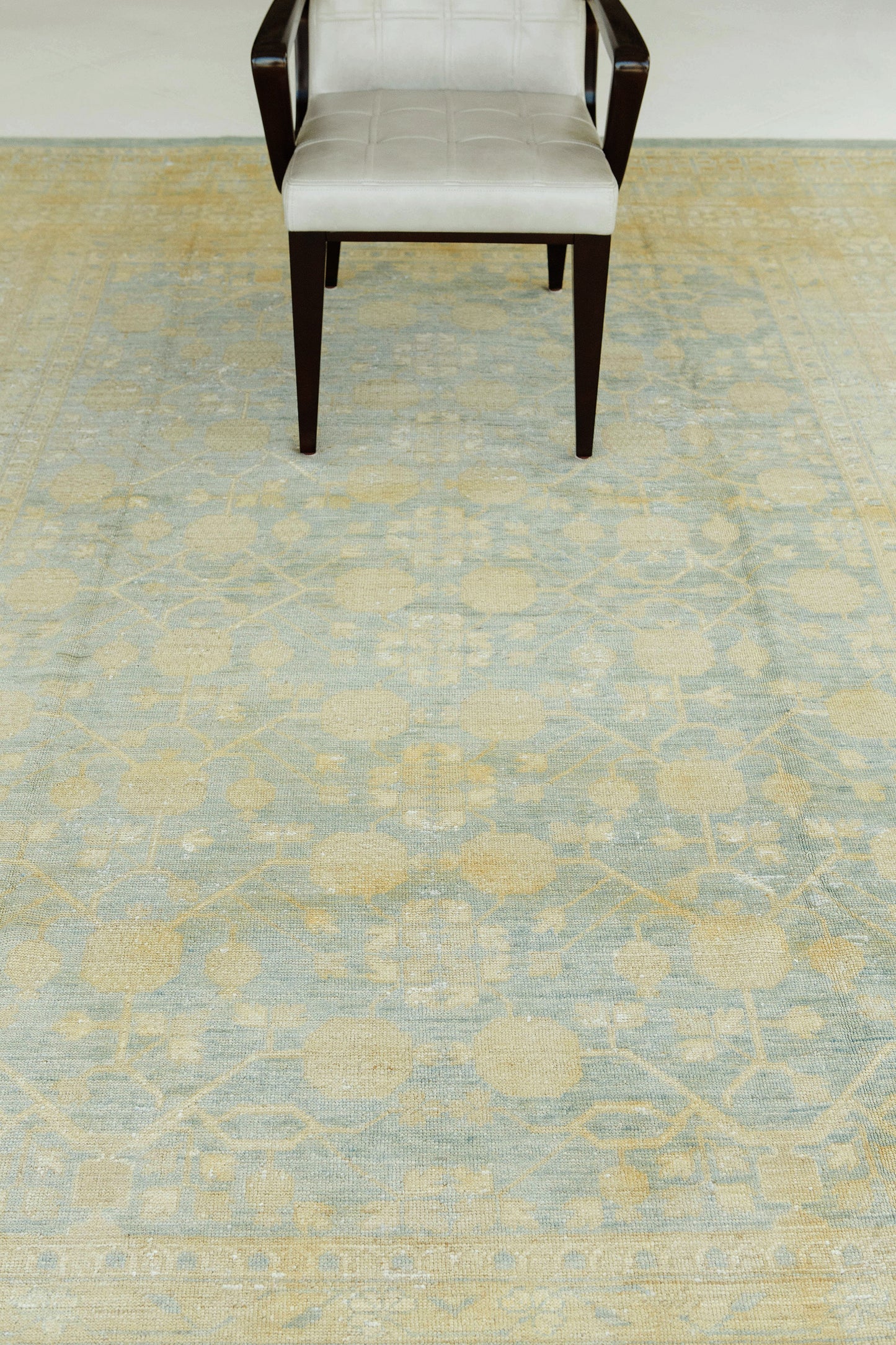 Vintage Style Khotan Pomegranate Revival Rug