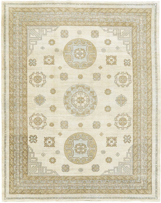 Vintage Style Khotan Revival Rug