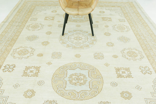 Vintage Style Khotan Revival Rug