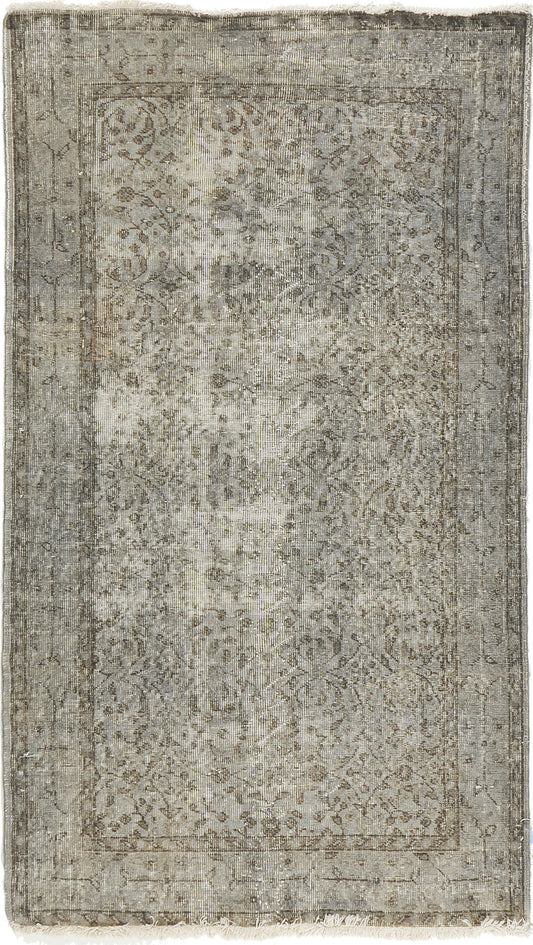 Overdyed Vintage Turkish Anatolian Rug