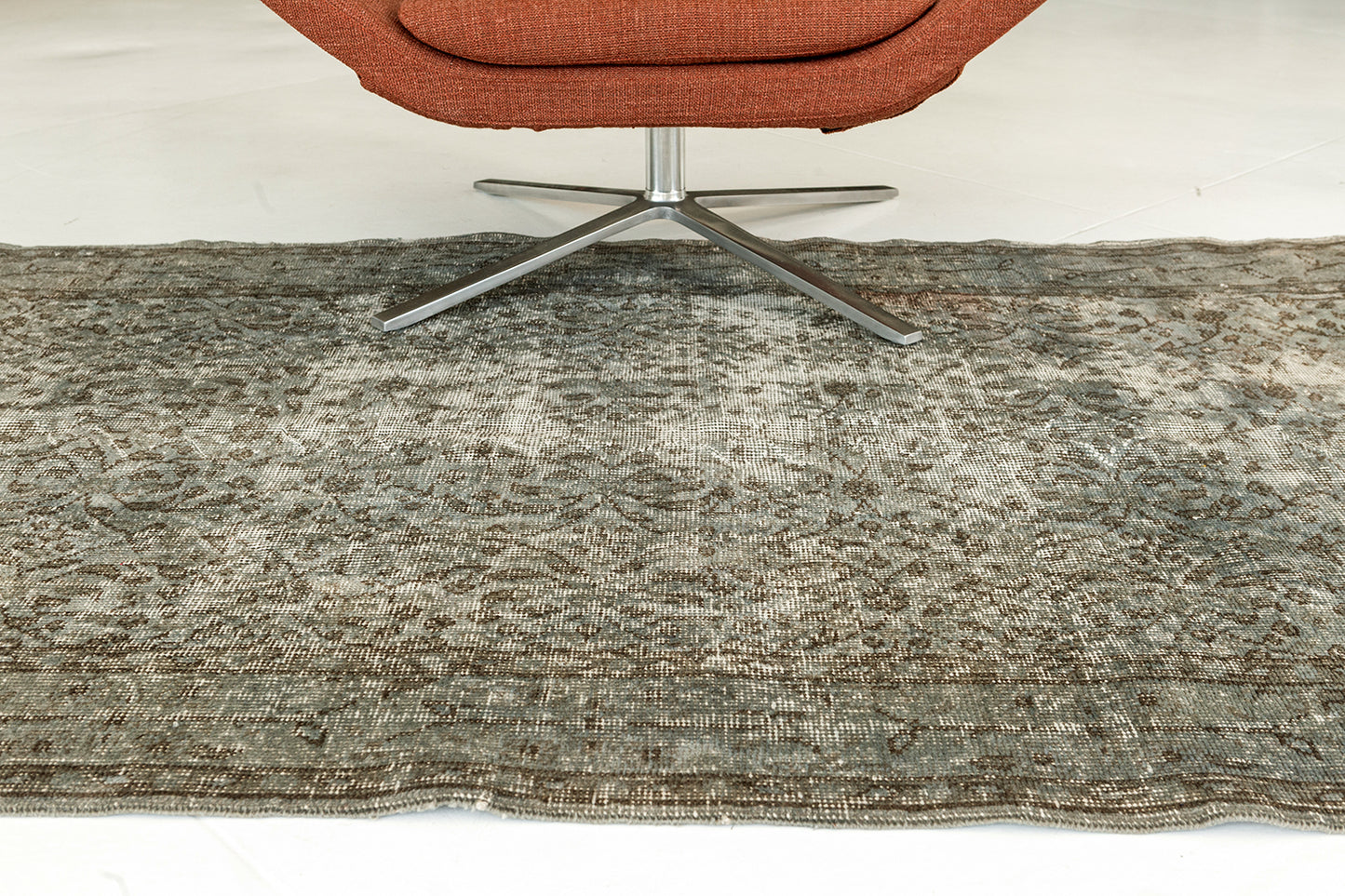 Overdyed Vintage Turkish Anatolian Rug