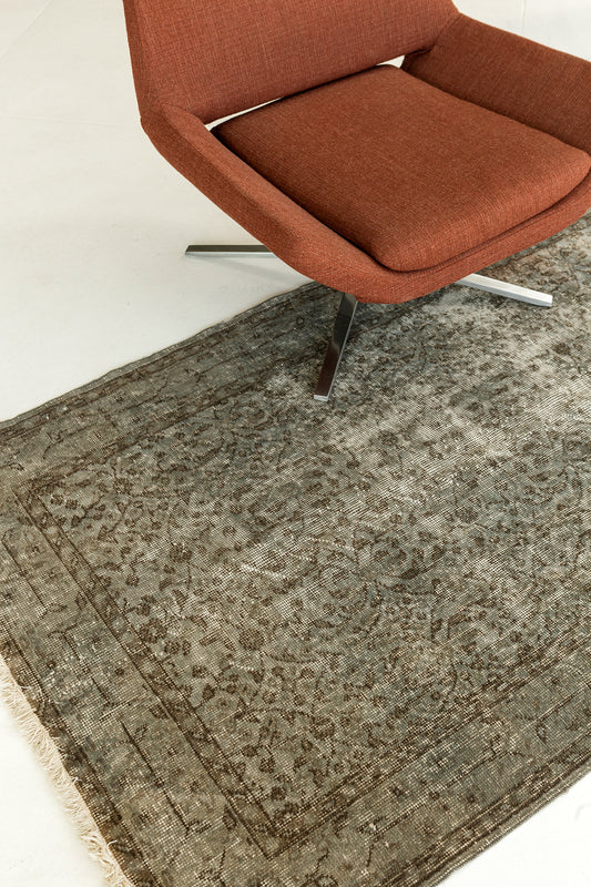 Overdyed Vintage Turkish Anatolian Rug
