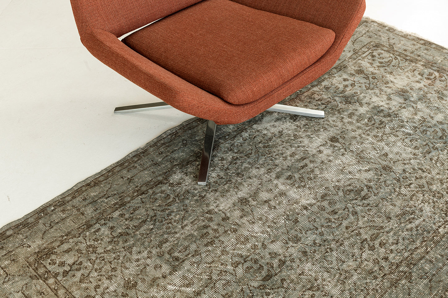 Overdyed Vintage Turkish Anatolian Rug