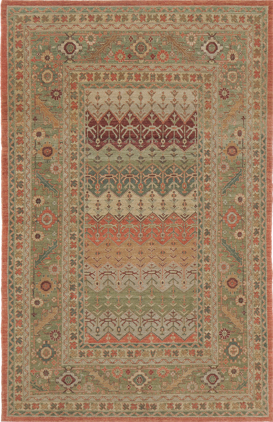 Natural Dye Bakhtiari Style Panel Design Rug D5105