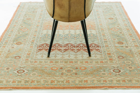 Natural Dye Bakhtiari Style Panel Design Rug D5105