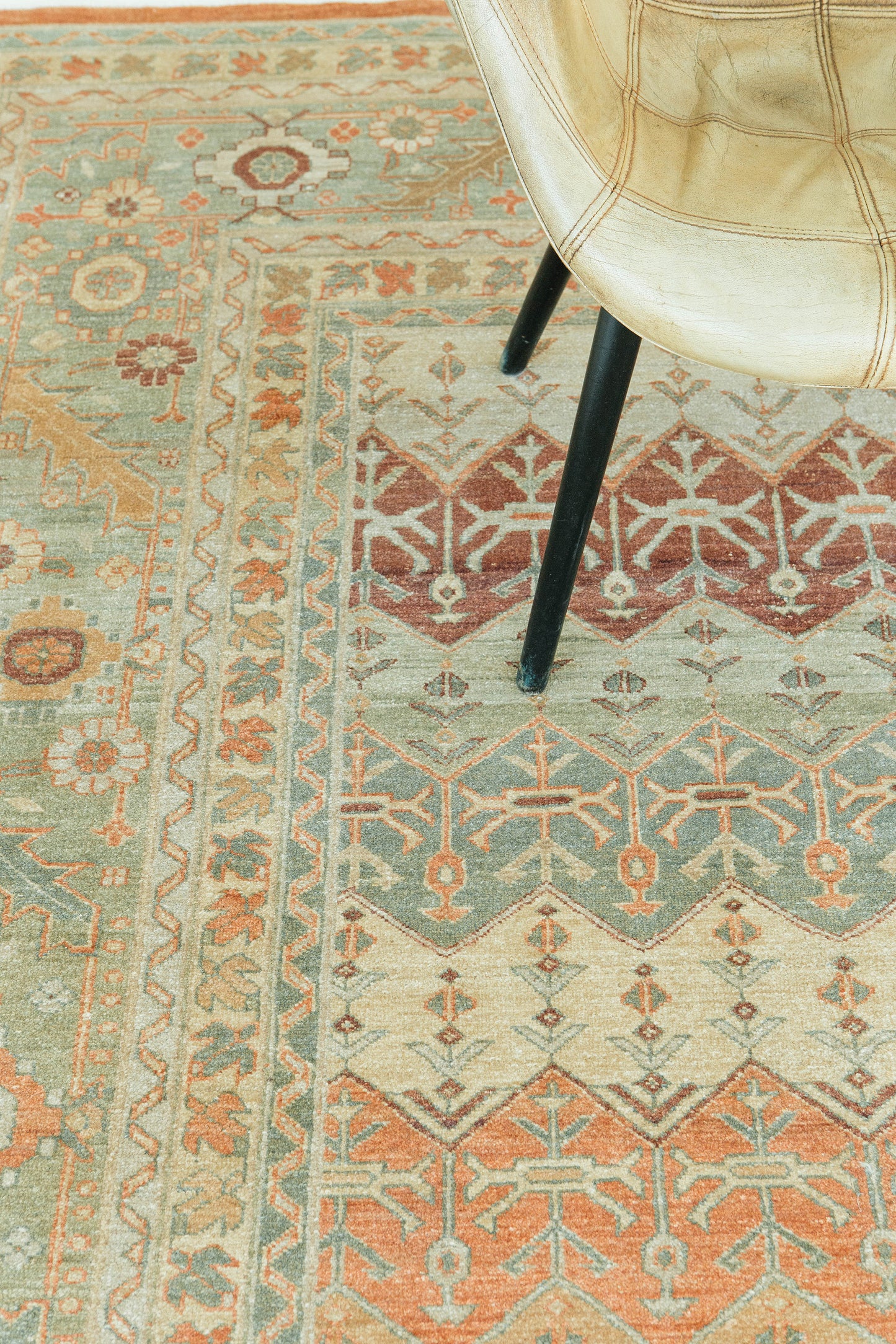 Natural Dye Bakhtiari Style Panel Design Rug D5105