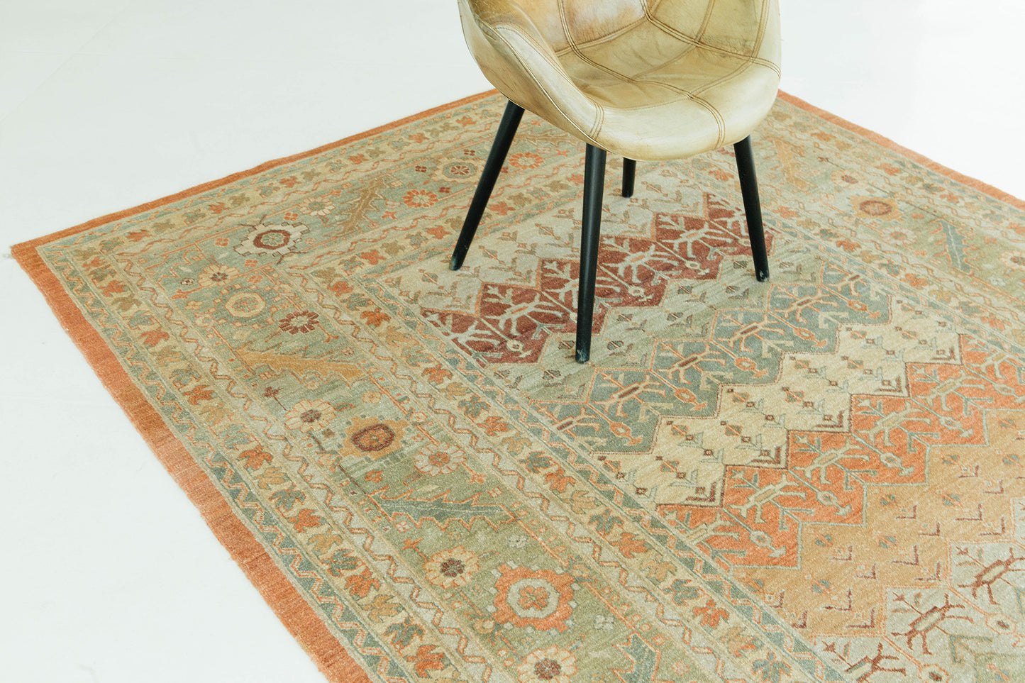Natural Dye Bakhtiari Style Panel Design Rug D5105